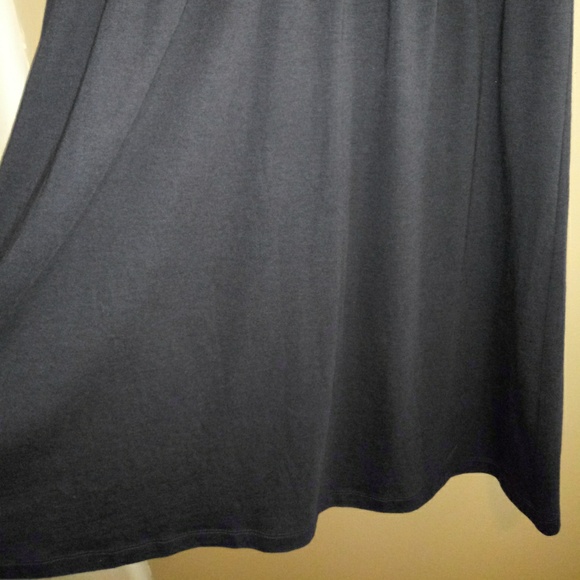 LOFT navy cotton dress with ribbon detail - Picture 6 of 6